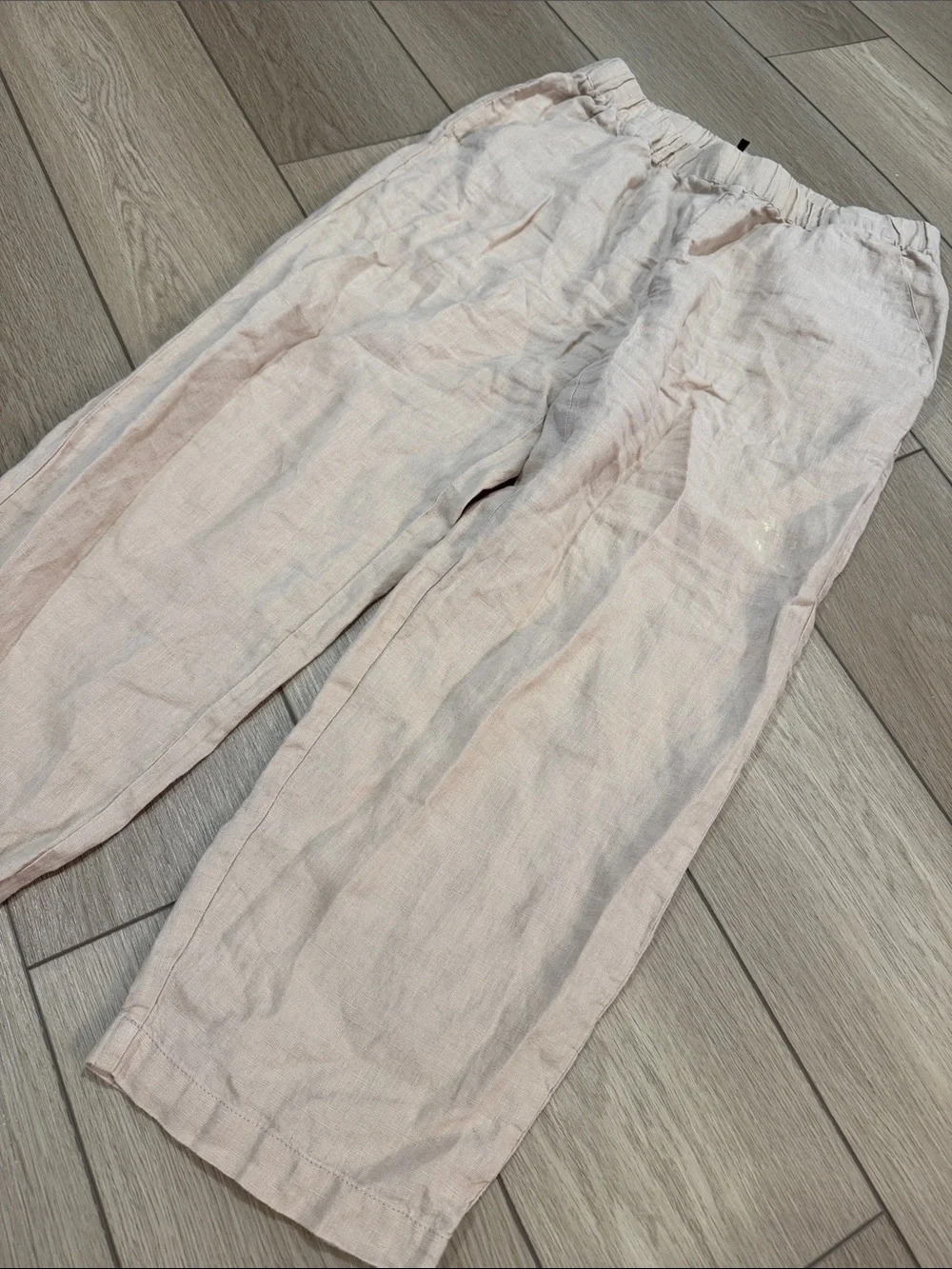 Quince 100% European Linen Pants Sz M Trendy Summer Natural Lightweight Beach